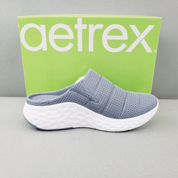 Aetrex Women's Size 10 Harley Slip-On Sneakers Storm Blue Walking Comfort Shoes - Picture 6 of 11